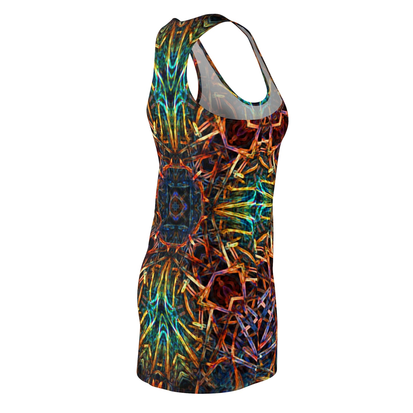 LaLuz Vibrant Racerback Dress, Festival, Ecstatic Dance Wear