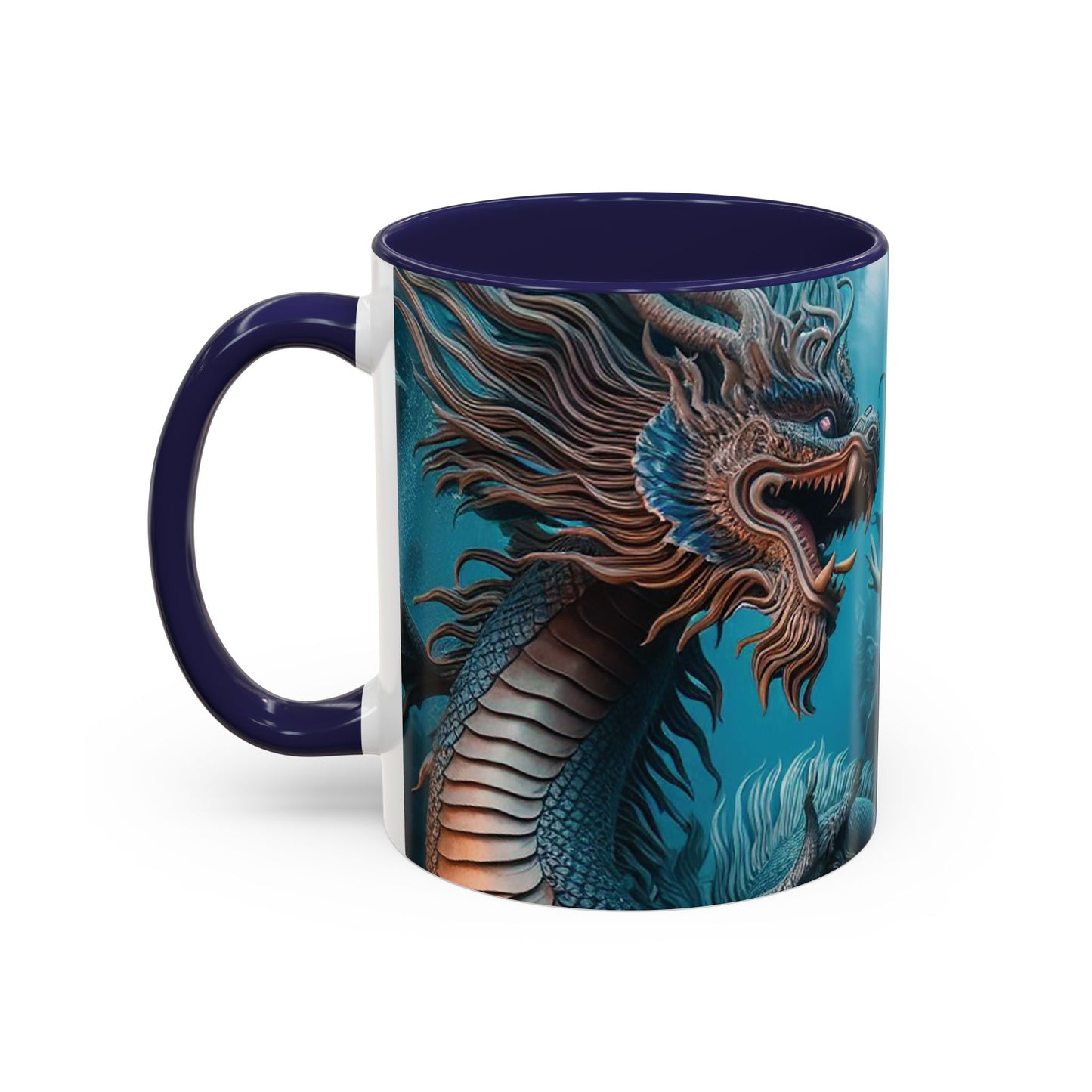 Mystical Mermaid Accent Coffee Mug | Perfect Gift for Fantasy Lovers | Ideal for Birthdays, Holidays, Home Decor, Unique Collectible