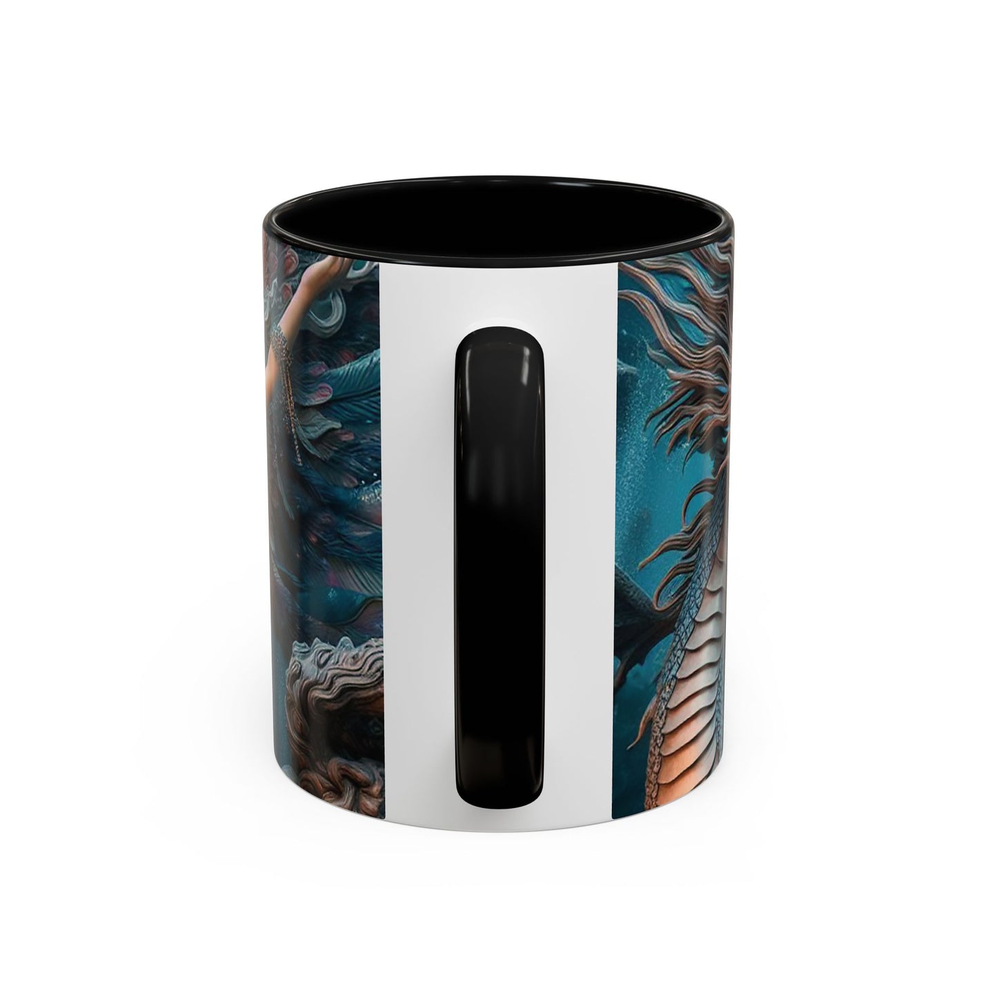 Mystical Mermaid Accent Coffee Mug | Perfect Gift for Fantasy Lovers | Ideal for Birthdays, Holidays, Home Decor, Unique Collectible