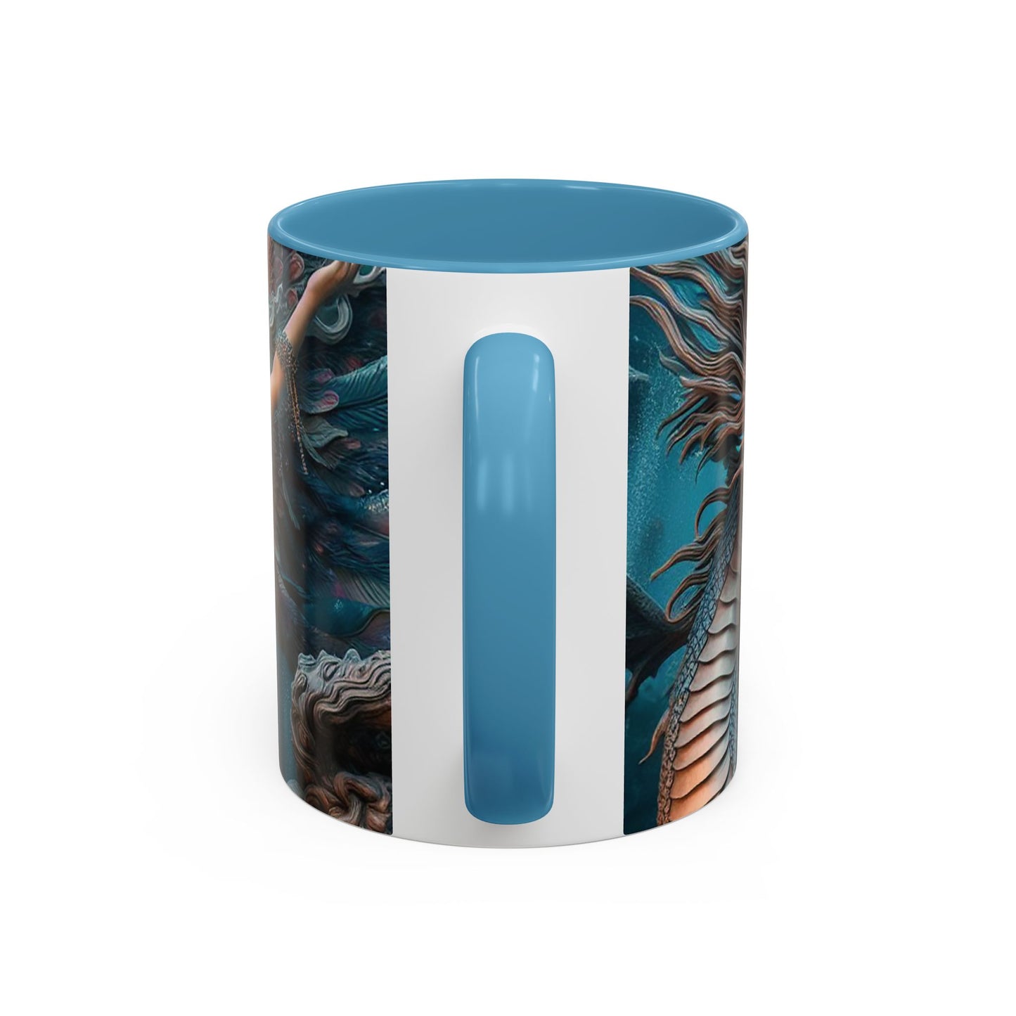 Mystical Mermaid Accent Coffee Mug | Perfect Gift for Fantasy Lovers | Ideal for Birthdays, Holidays, Home Decor, Unique Collectible