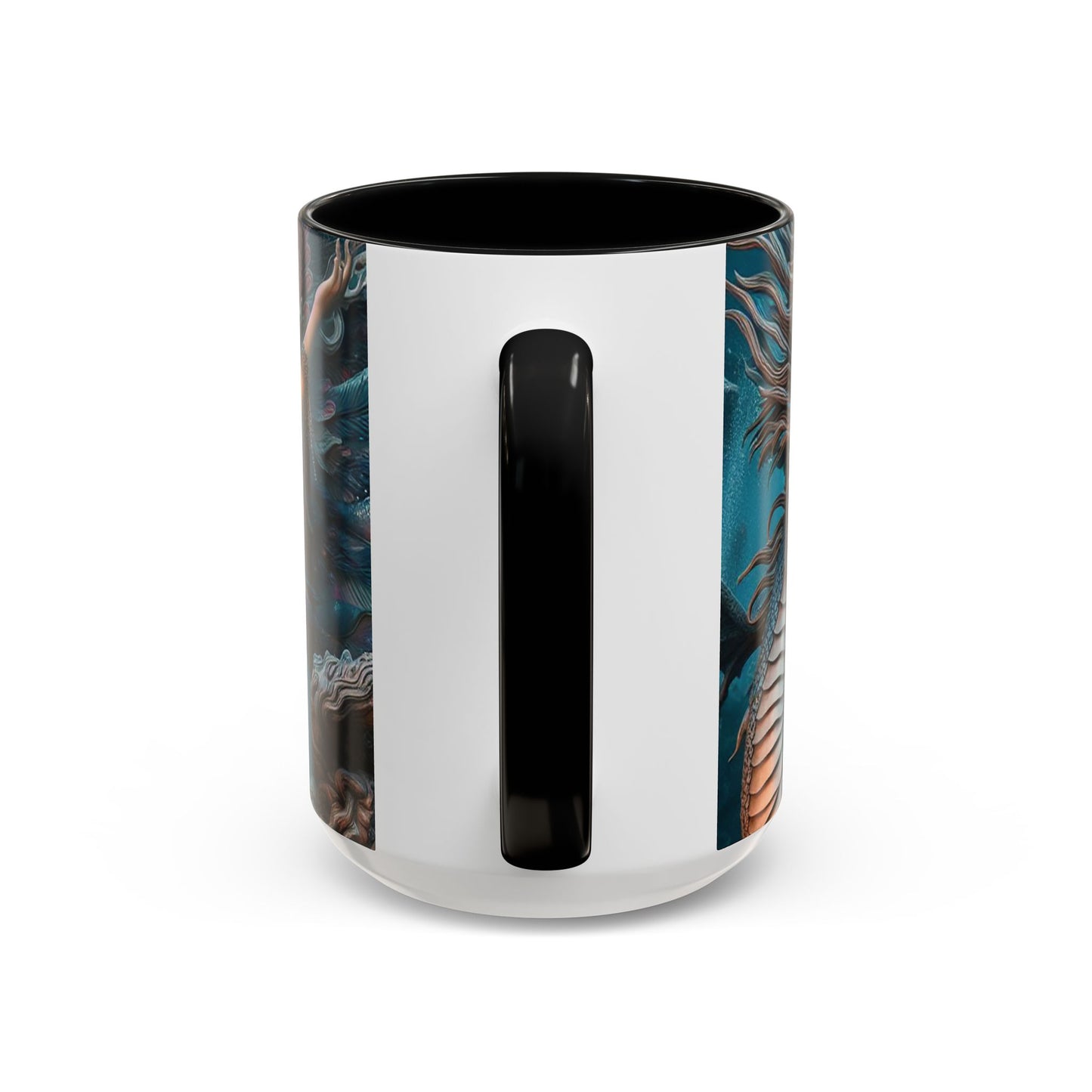 Mystical Mermaid Accent Coffee Mug | Perfect Gift for Fantasy Lovers | Ideal for Birthdays, Holidays, Home Decor, Unique Collectible