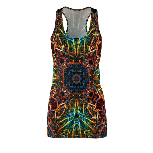 LaLuz Vibrant Racerback Dress, Festival, Ecstatic Dance Wear