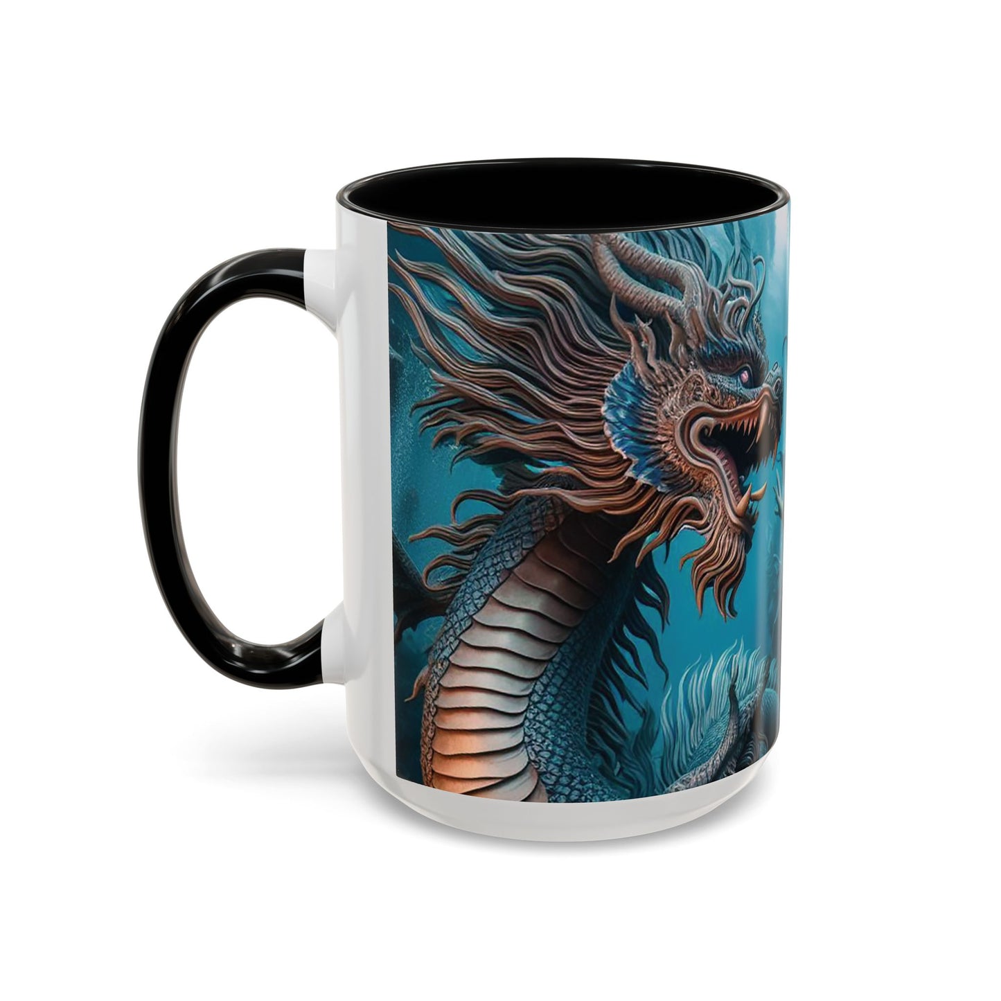 Mystical Mermaid Accent Coffee Mug | Perfect Gift for Fantasy Lovers | Ideal for Birthdays, Holidays, Home Decor, Unique Collectible