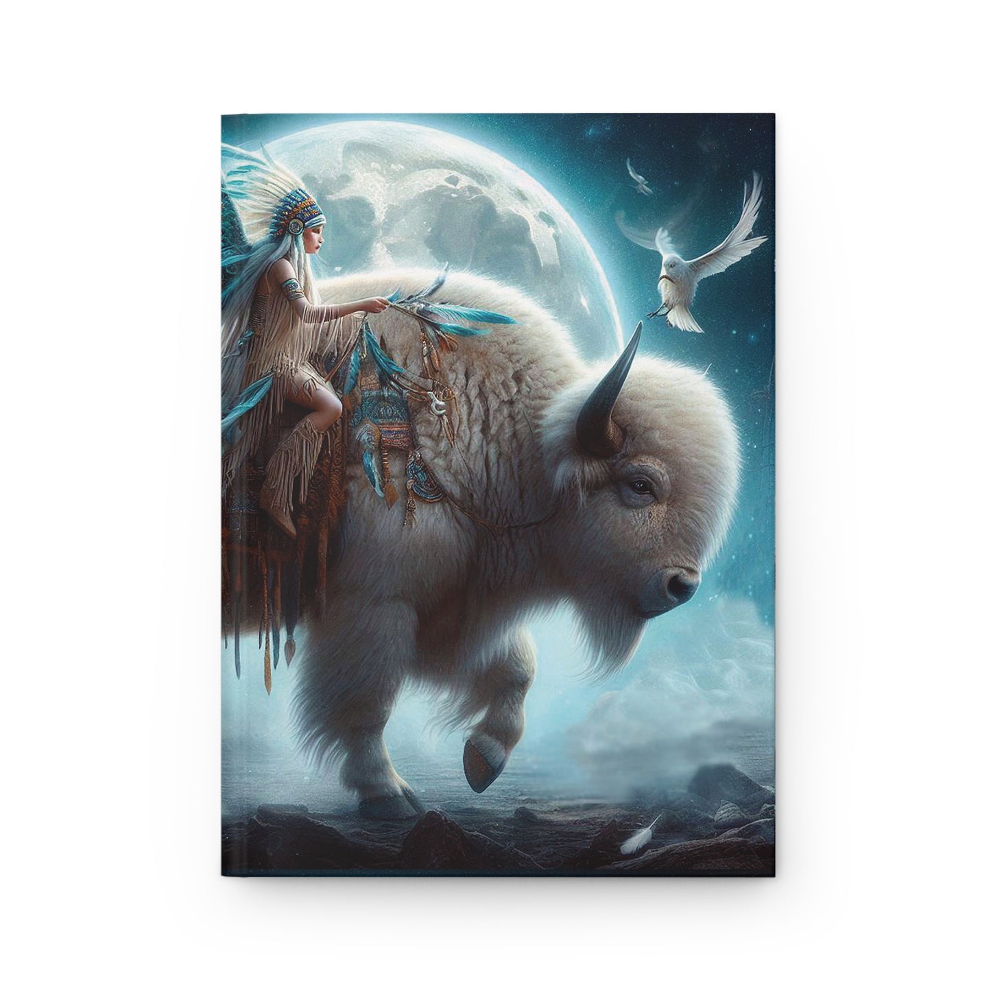 Wakan Gli "Sacred Return" White Buffalo Born June 2024 Hardcover Journal Matte