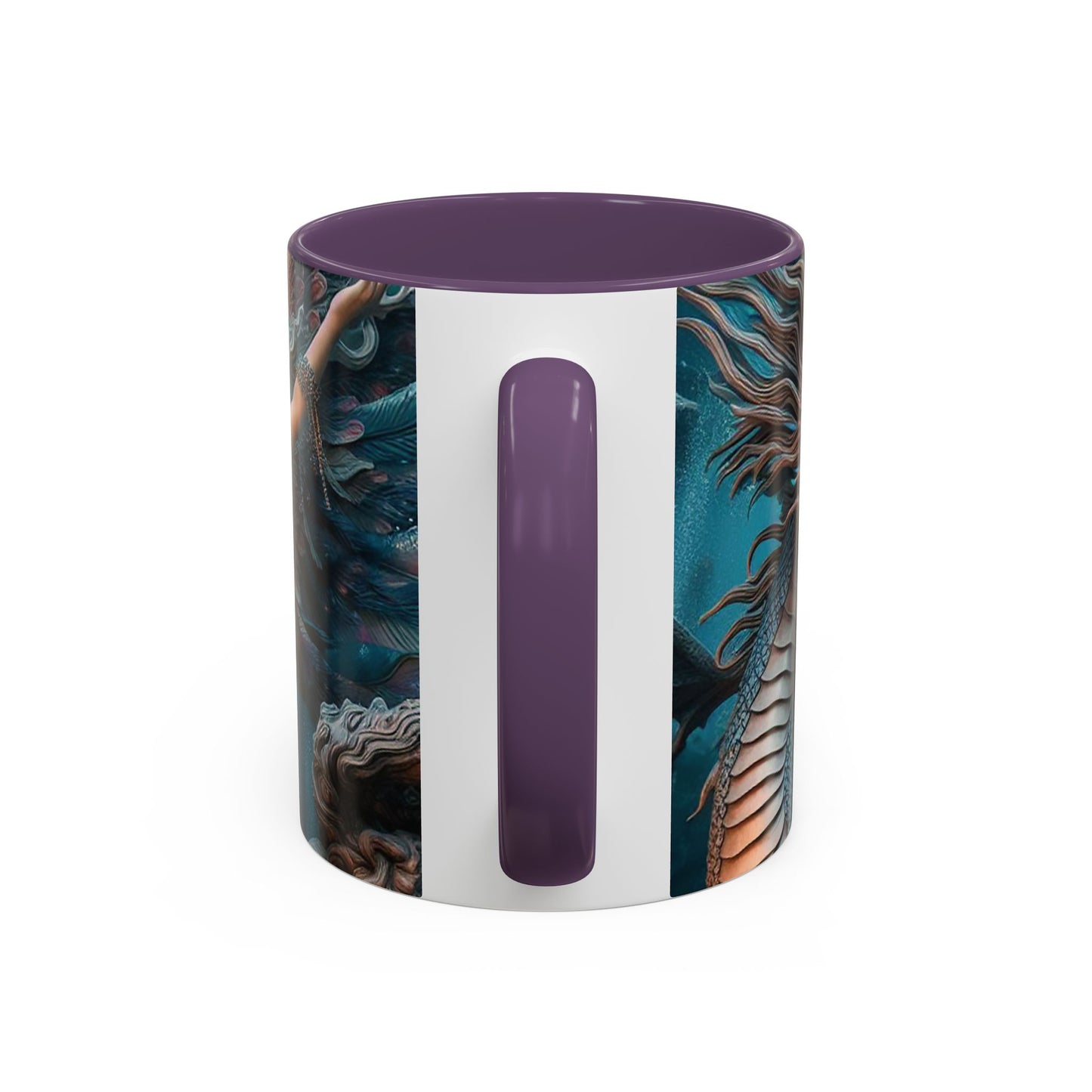 Mystical Mermaid Accent Coffee Mug | Perfect Gift for Fantasy Lovers | Ideal for Birthdays, Holidays, Home Decor, Unique Collectible