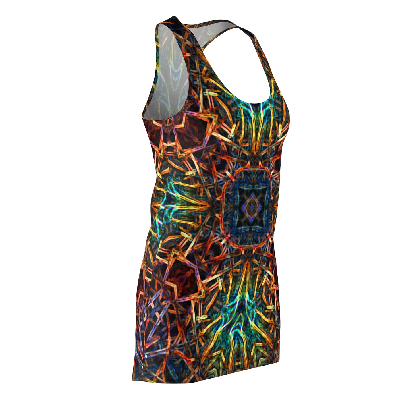 LaLuz Vibrant Racerback Dress, Festival, Ecstatic Dance Wear