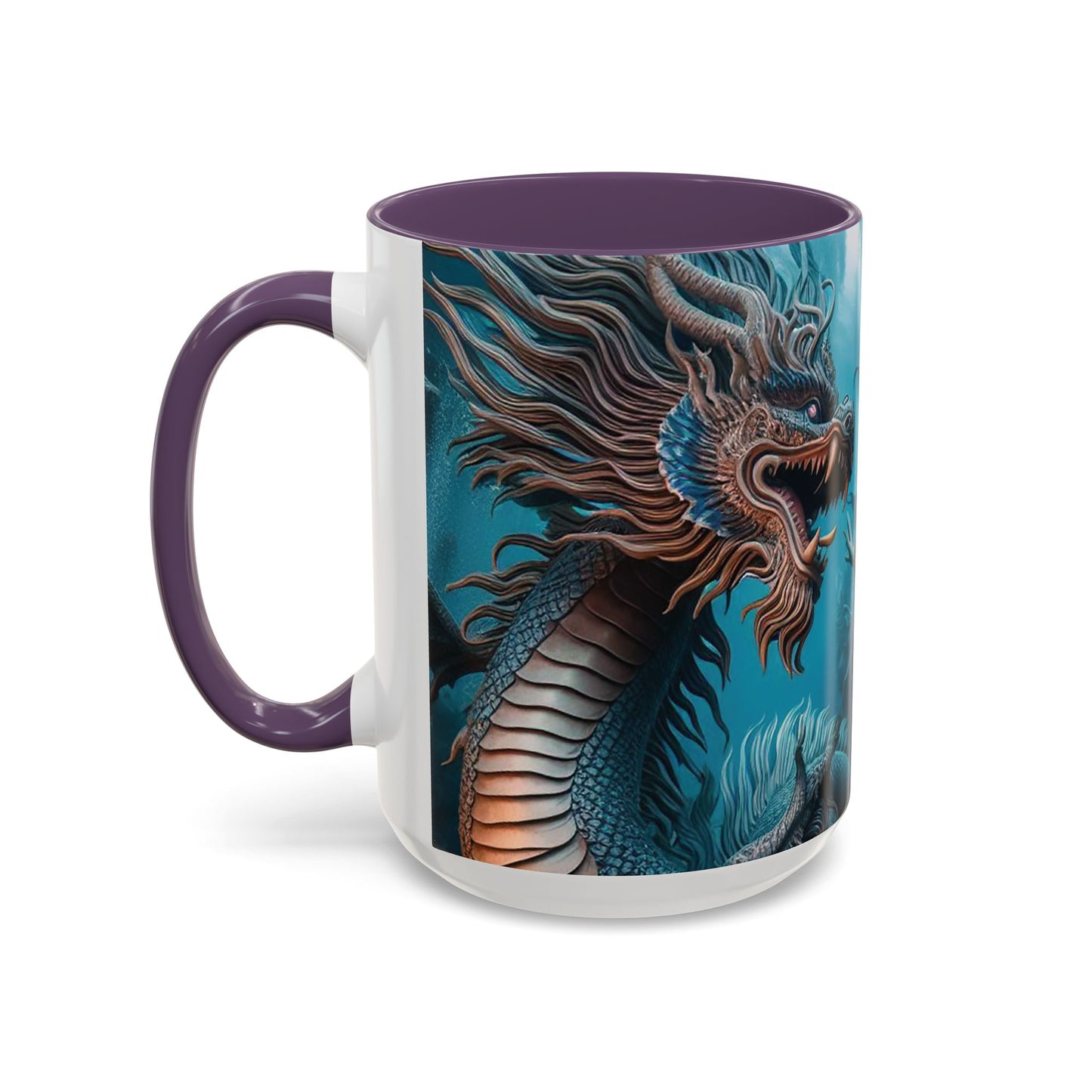 Mystical Mermaid Accent Coffee Mug | Perfect Gift for Fantasy Lovers | Ideal for Birthdays, Holidays, Home Decor, Unique Collectible