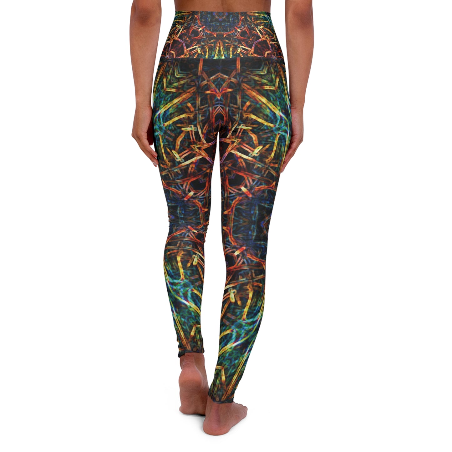 LaLuz Colorful High Waisted Yoga Leggings,  Ecstatic Dance, Festival