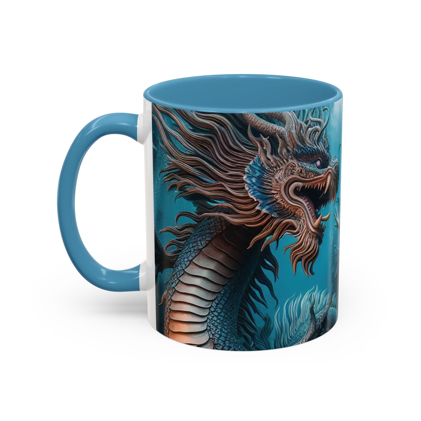 Mystical Mermaid Accent Coffee Mug | Perfect Gift for Fantasy Lovers | Ideal for Birthdays, Holidays, Home Decor, Unique Collectible