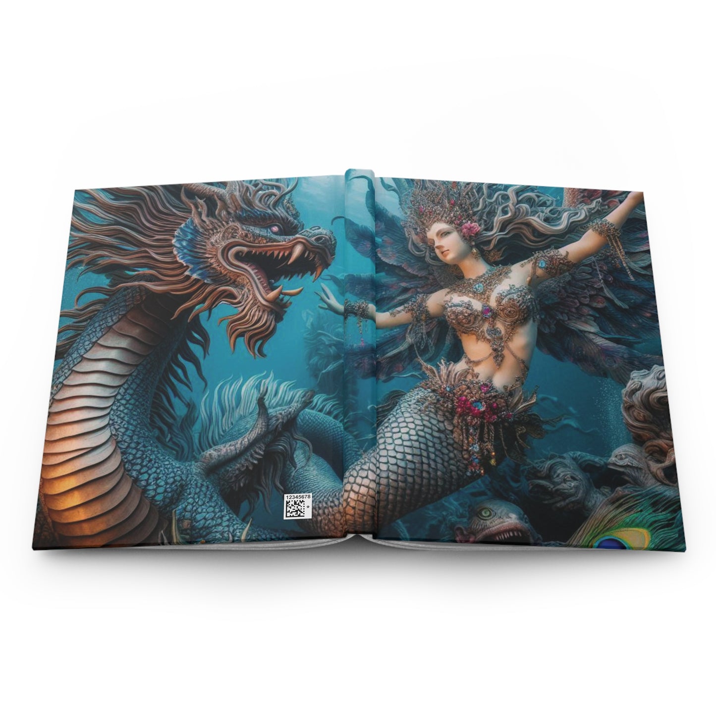 Mitakuye & LeMurmaid Mystical Waters of KaiMu Lemuria  Write Your Own Story Hardcover Journal Matte