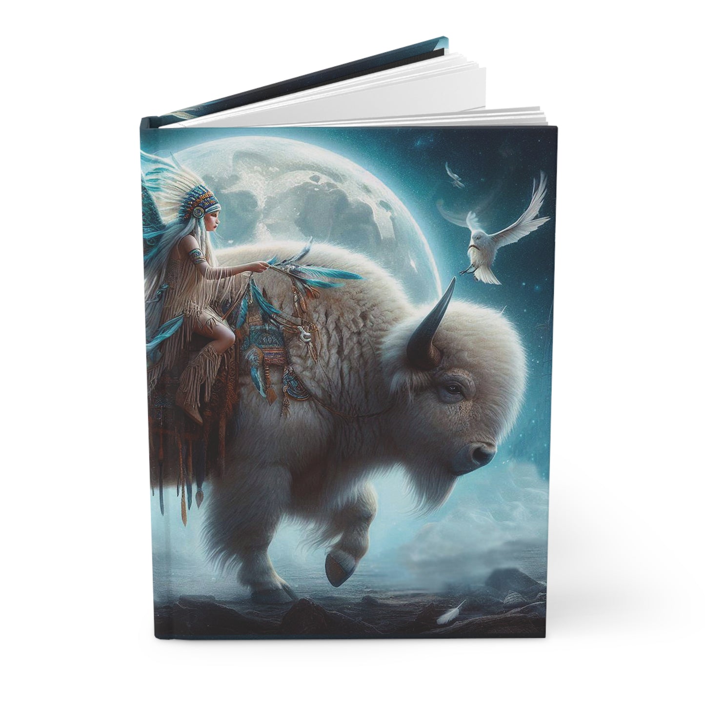 Wakan Gli "Sacred Return" White Buffalo Born June 2024 Hardcover Journal Matte