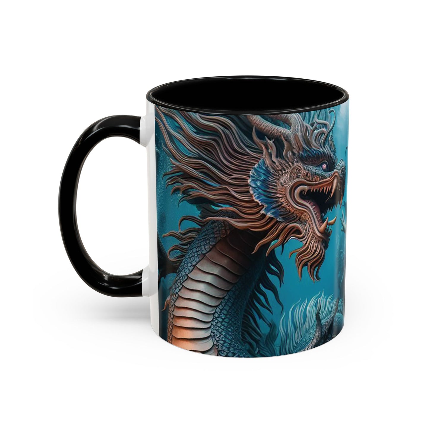 Mystical Mermaid Accent Coffee Mug | Perfect Gift for Fantasy Lovers | Ideal for Birthdays, Holidays, Home Decor, Unique Collectible