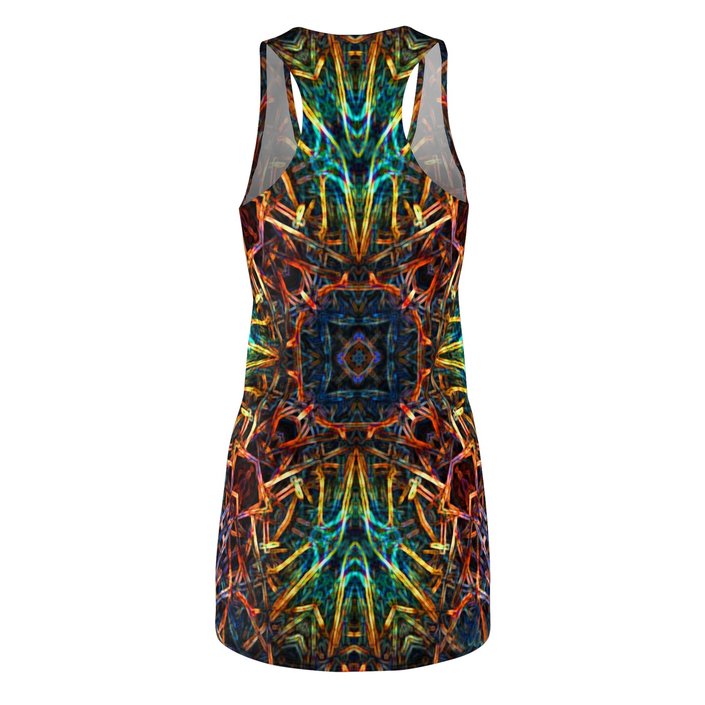 LaLuz Vibrant Racerback Dress, Festival, Ecstatic Dance Wear