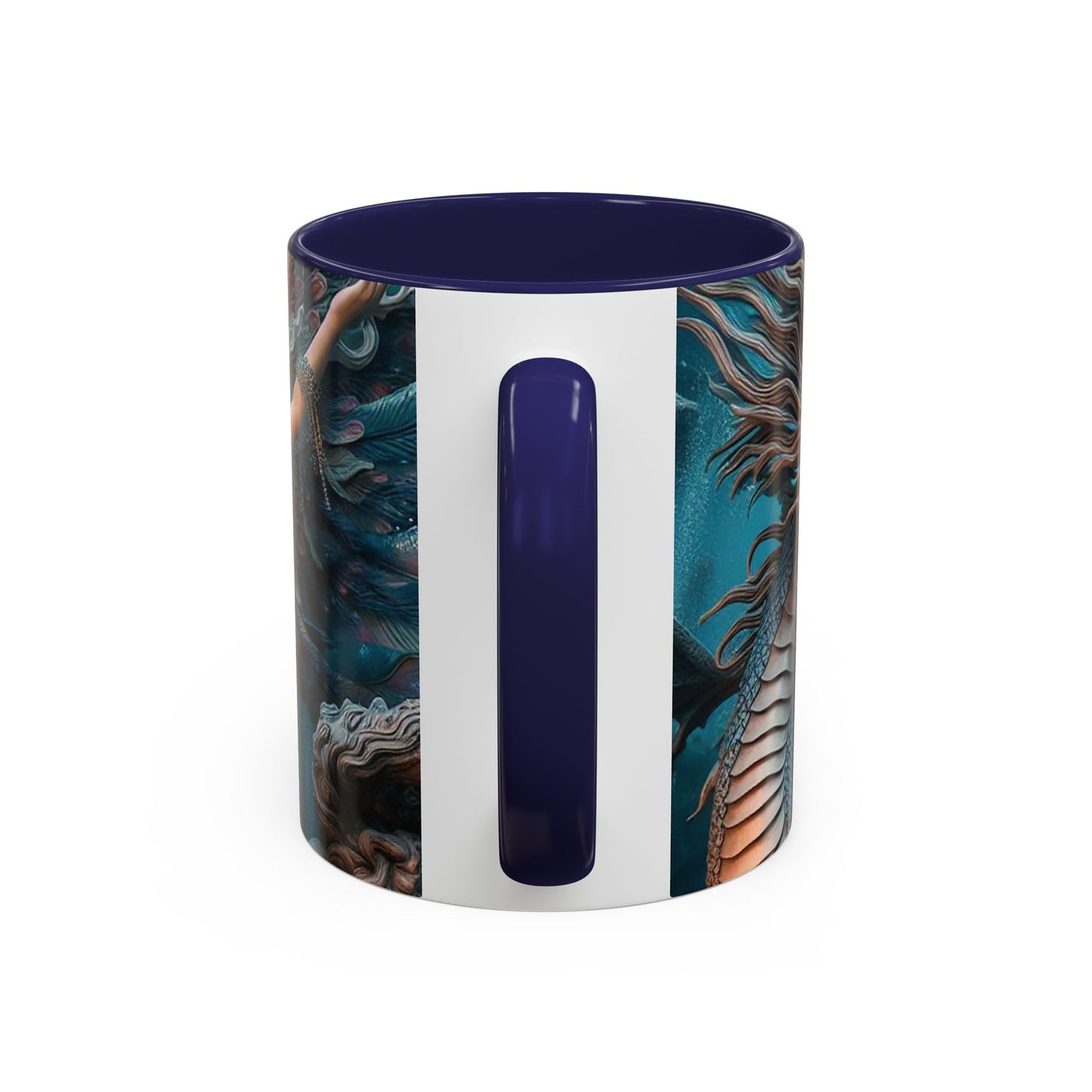 Mystical Mermaid Accent Coffee Mug | Perfect Gift for Fantasy Lovers | Ideal for Birthdays, Holidays, Home Decor, Unique Collectible