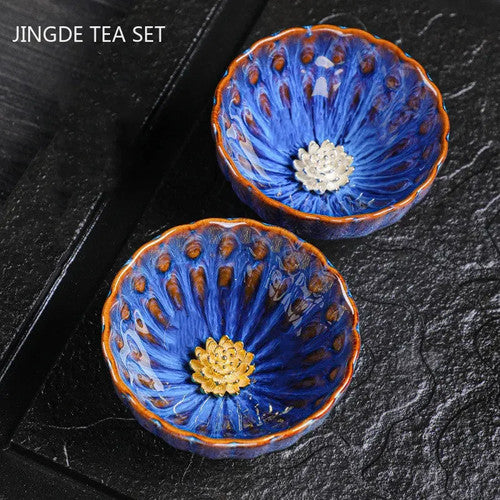 Tradition Kiln Transformation Handmade Silver Inlay Tea Cup | Wildly Aiyana